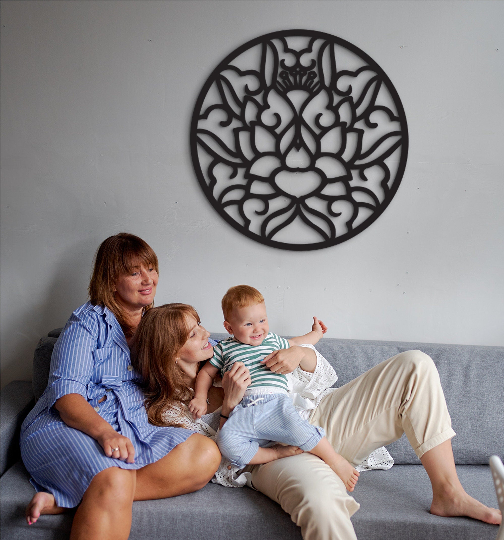 Celtic Wood Wall Art: Geometric Home Decor