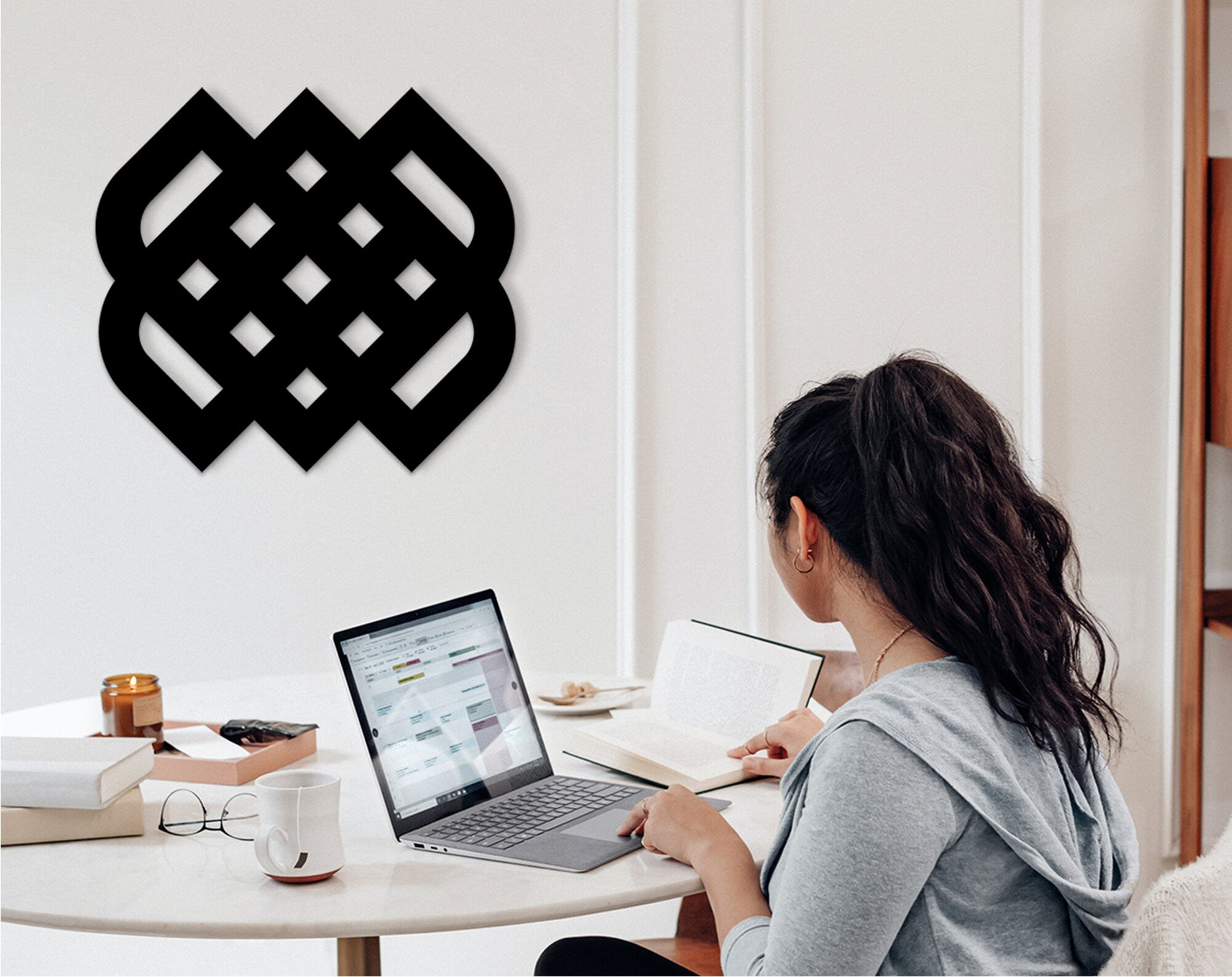Viking Symbol Wood Wall Art: Norse Mythology Decor