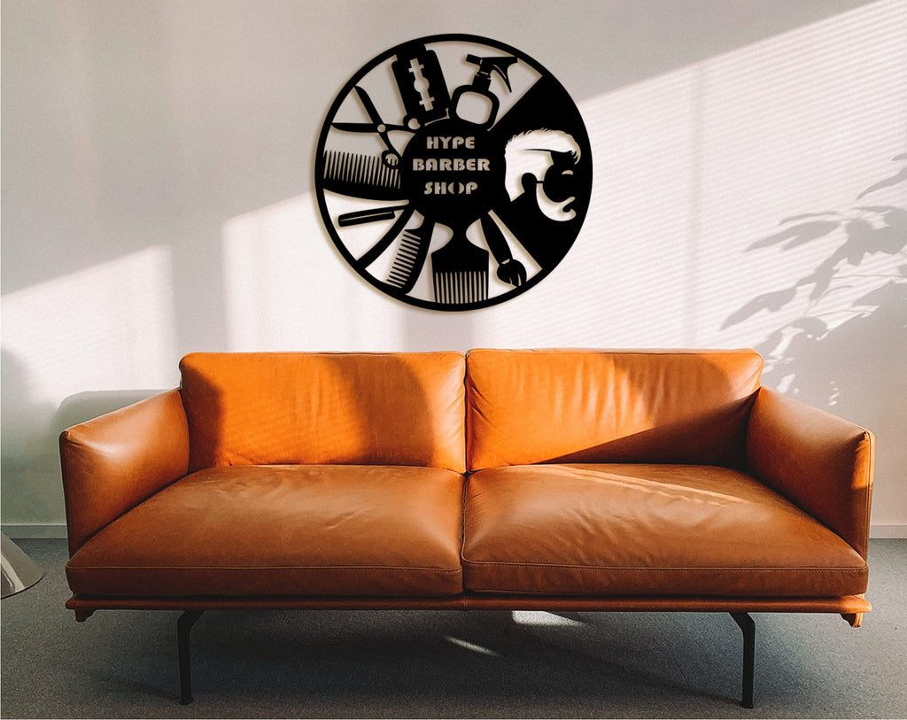 Custom Barber Shop Sign: 3D Wood Wall Decor