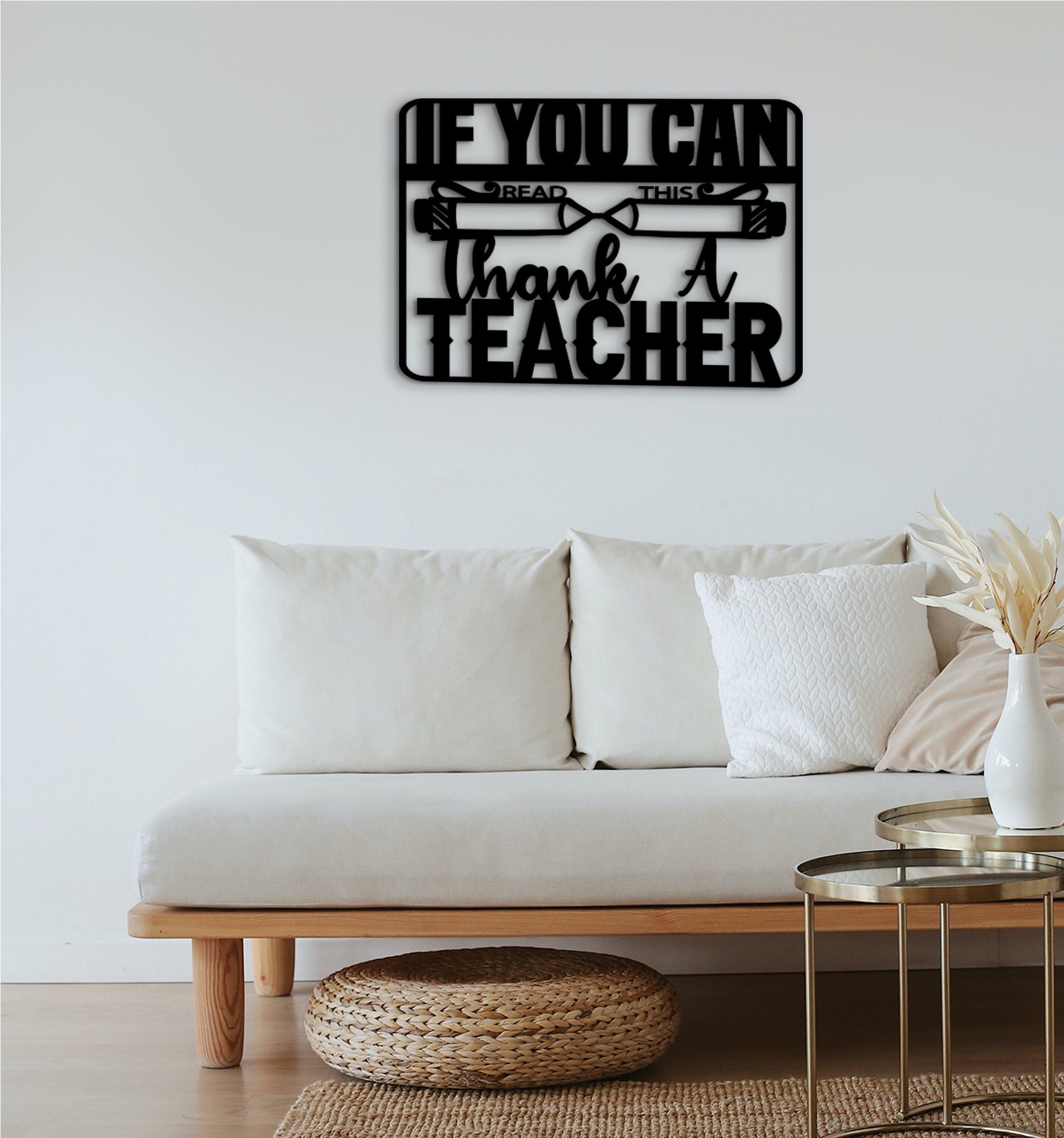 Teacher Appreciation Gift: 3D Wood Wall Art Decor