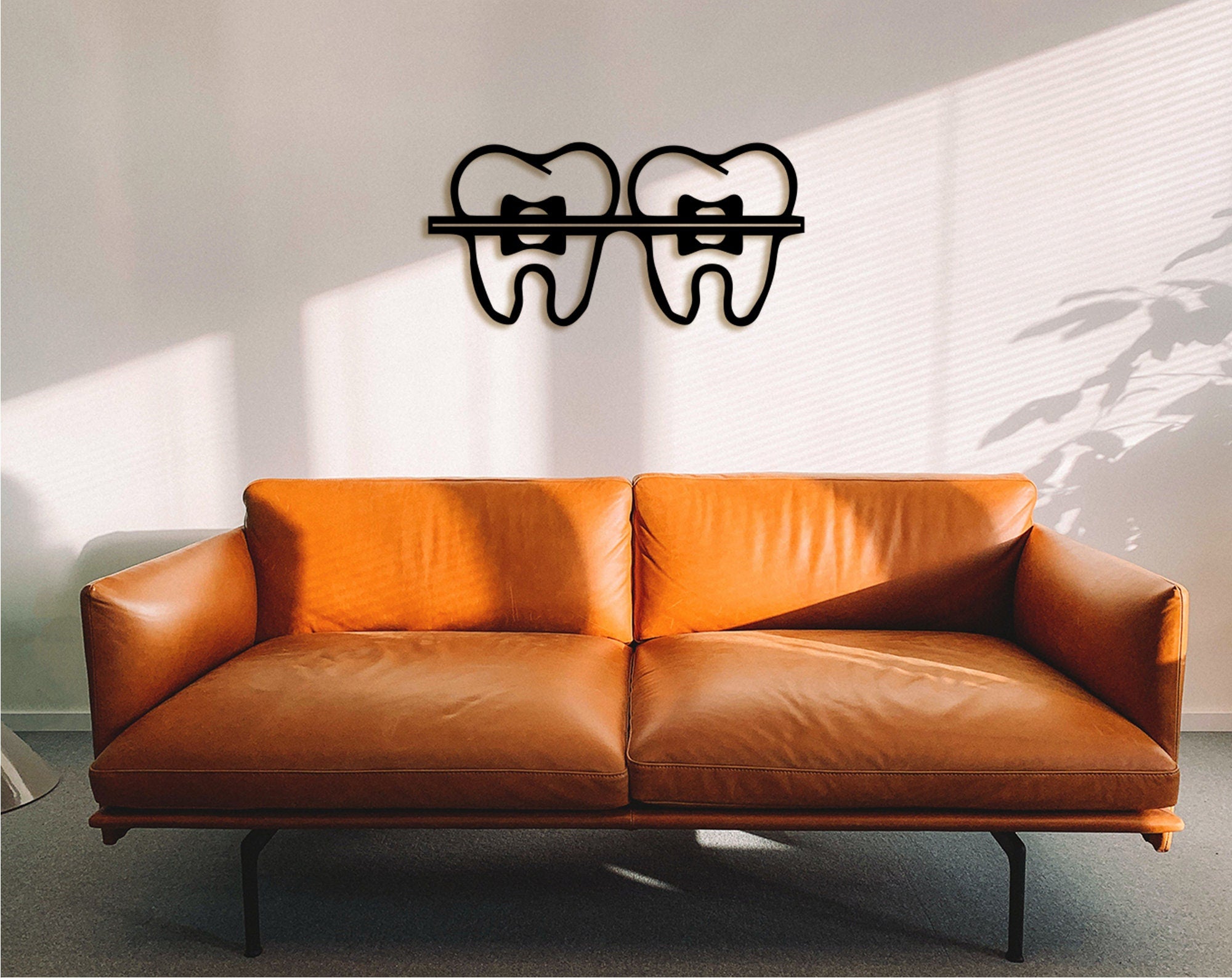 Laser Cut Tooth Decor: Dental Office Wood Wall Art