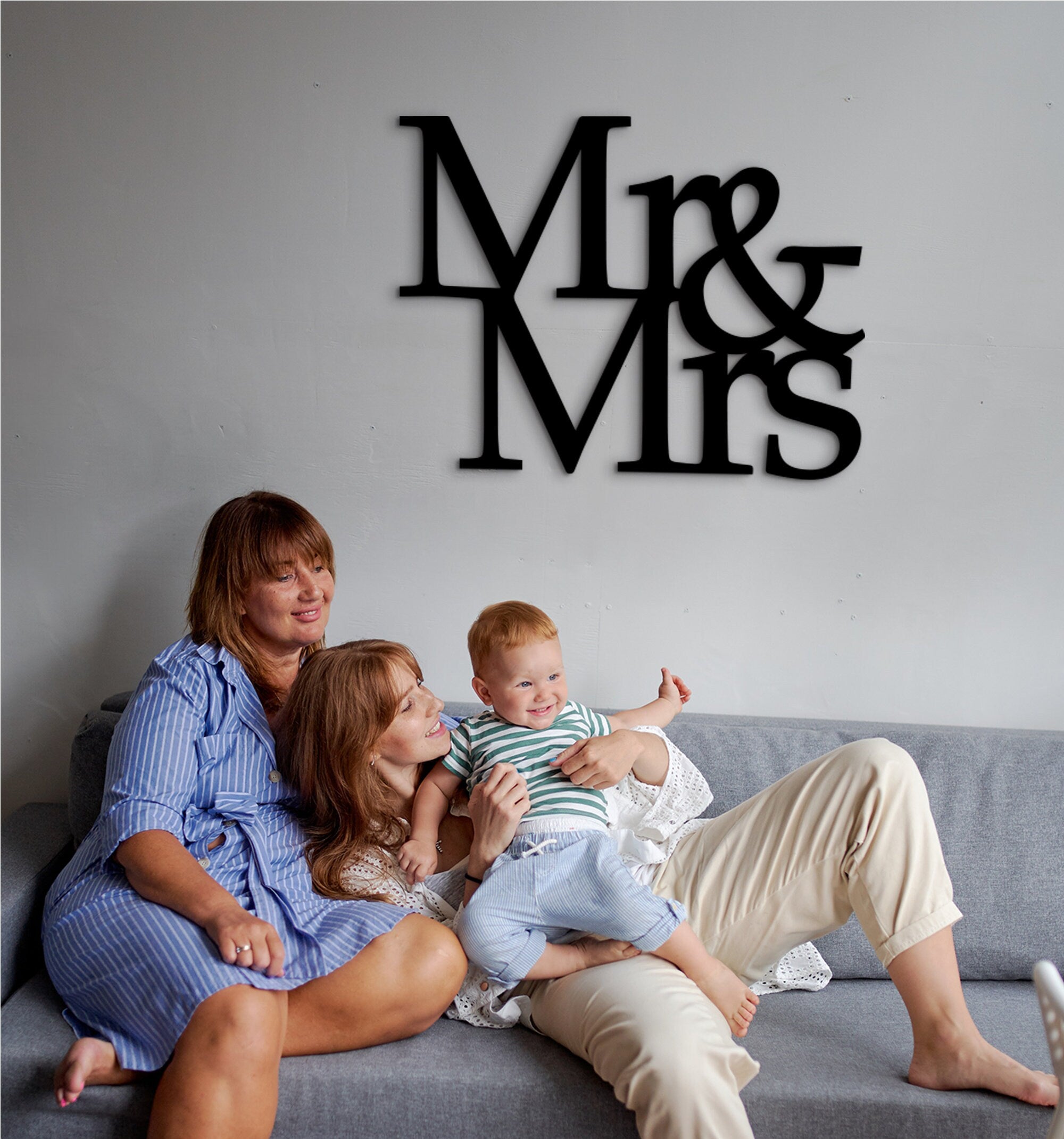 Custom Mr and Mrs Wooden Wedding Sign: Last Name Decor