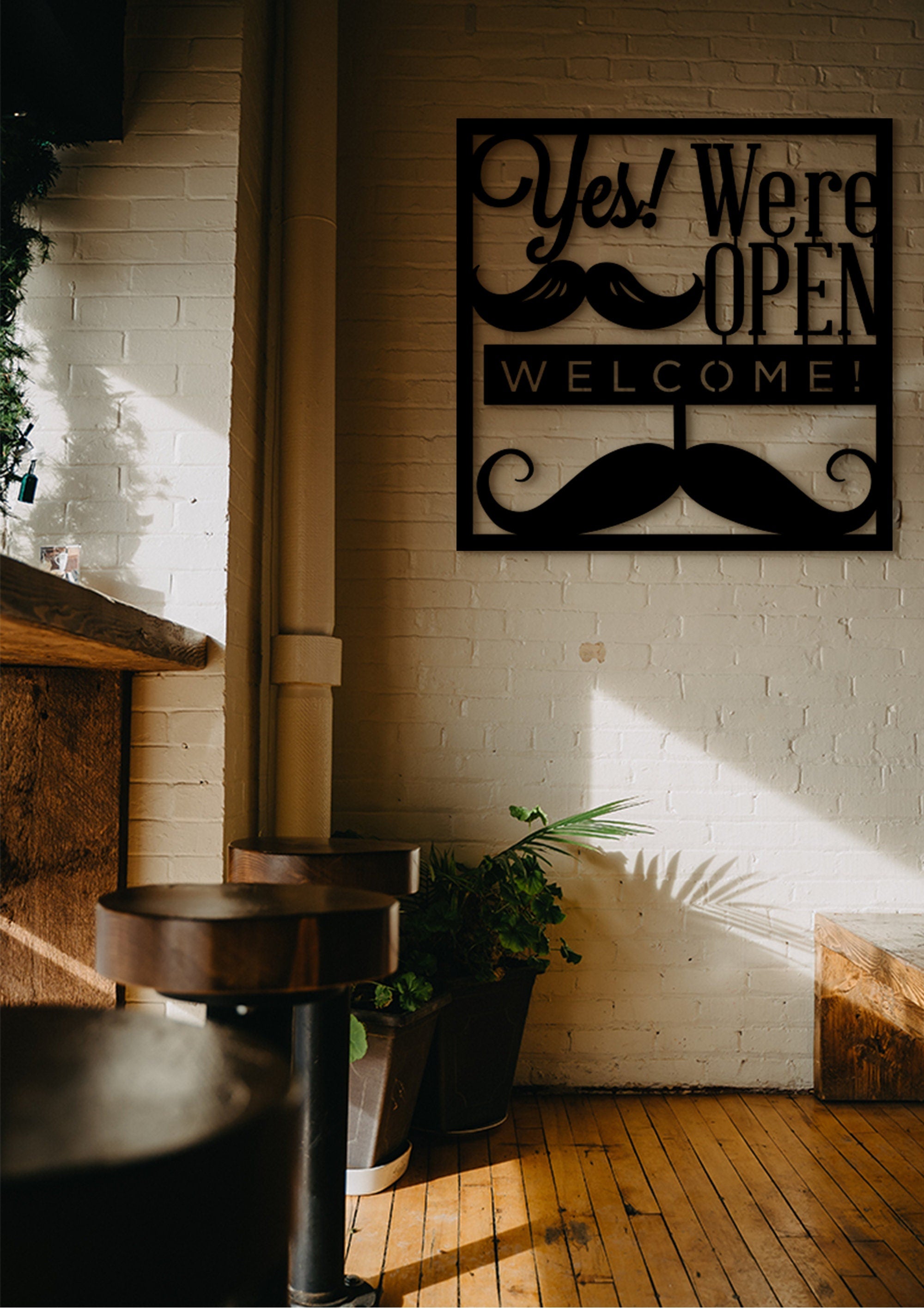 Custom Barbershop Sign: Vintage Style Wall Decor