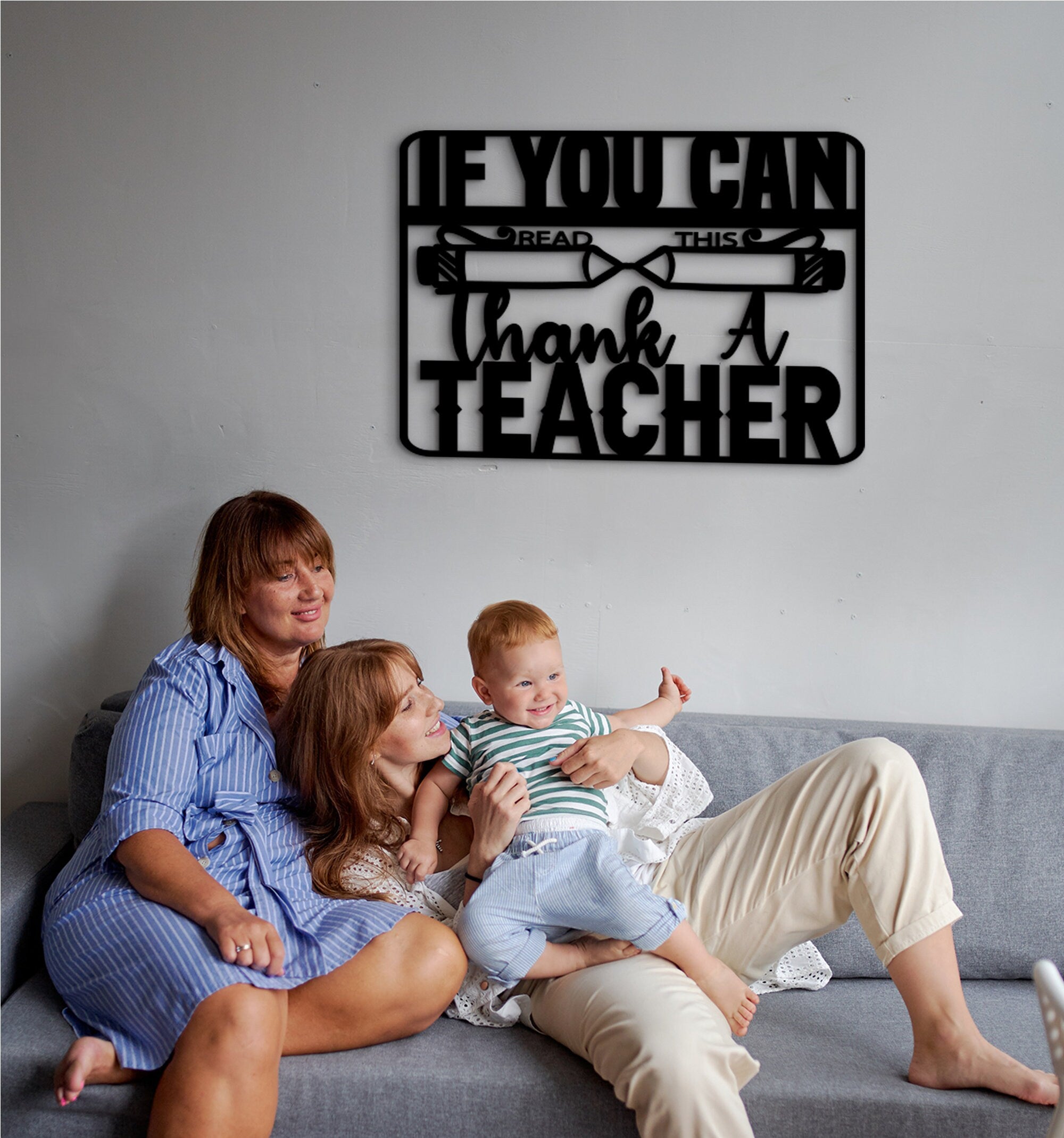 Teacher Appreciation Gift: 3D Wood Wall Art Decor