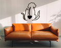 Geometric Dog & Cat Wooden Wall Decor: Modern Home Office Art