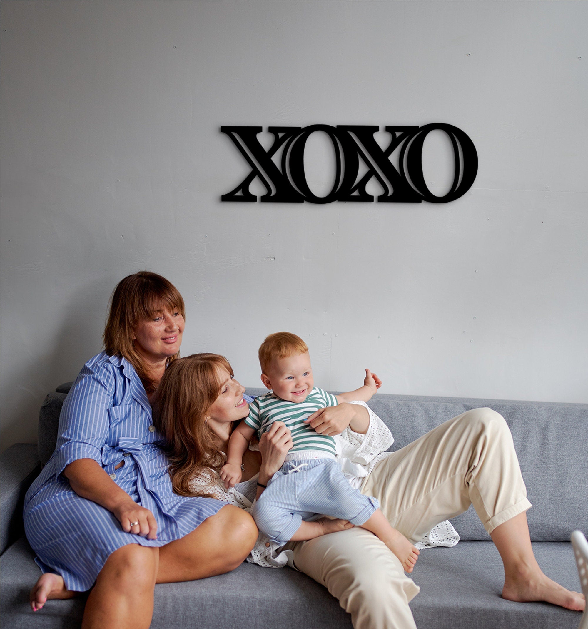 XOXO Decor Wood Sign: Personalized Wall Art