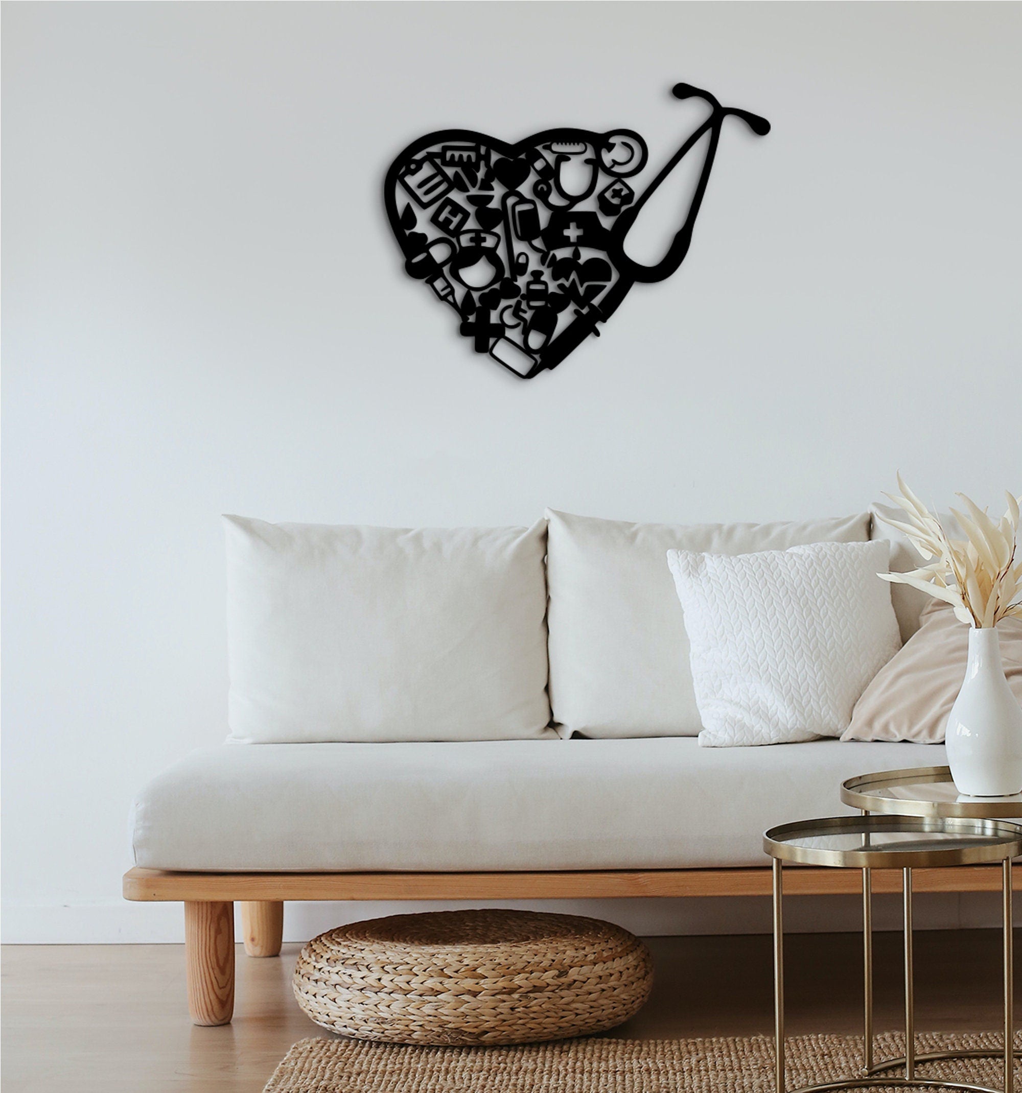 Medical Office Sign: Doctor Gift, Geometric MDF Wall Decor