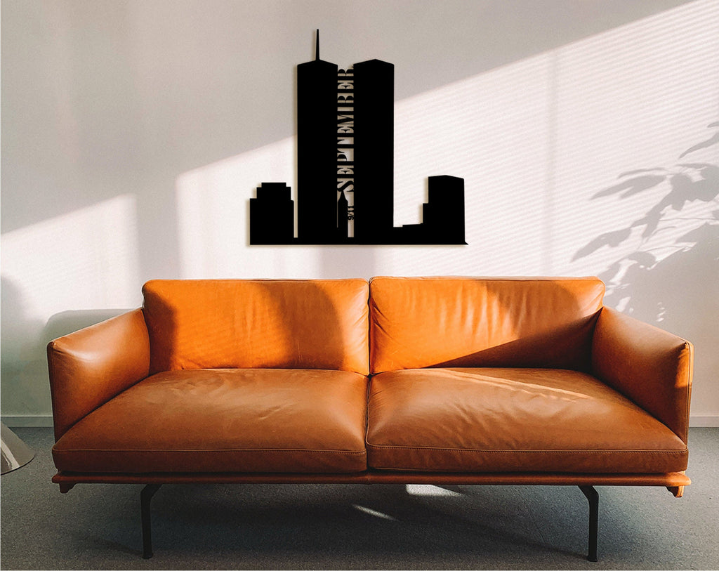 World Trade Center Wood Wall Art: 9/11 Tribute, Memorial Decor
