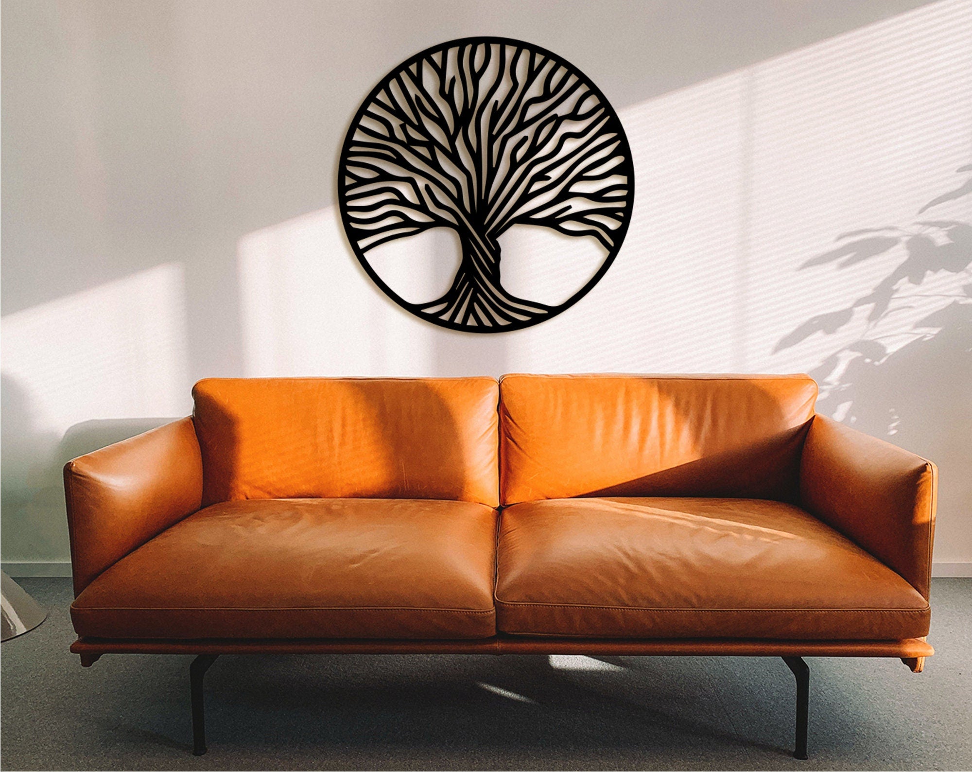 MDF Tree of Life Wall Art: Geometric Wood Wall Hanging