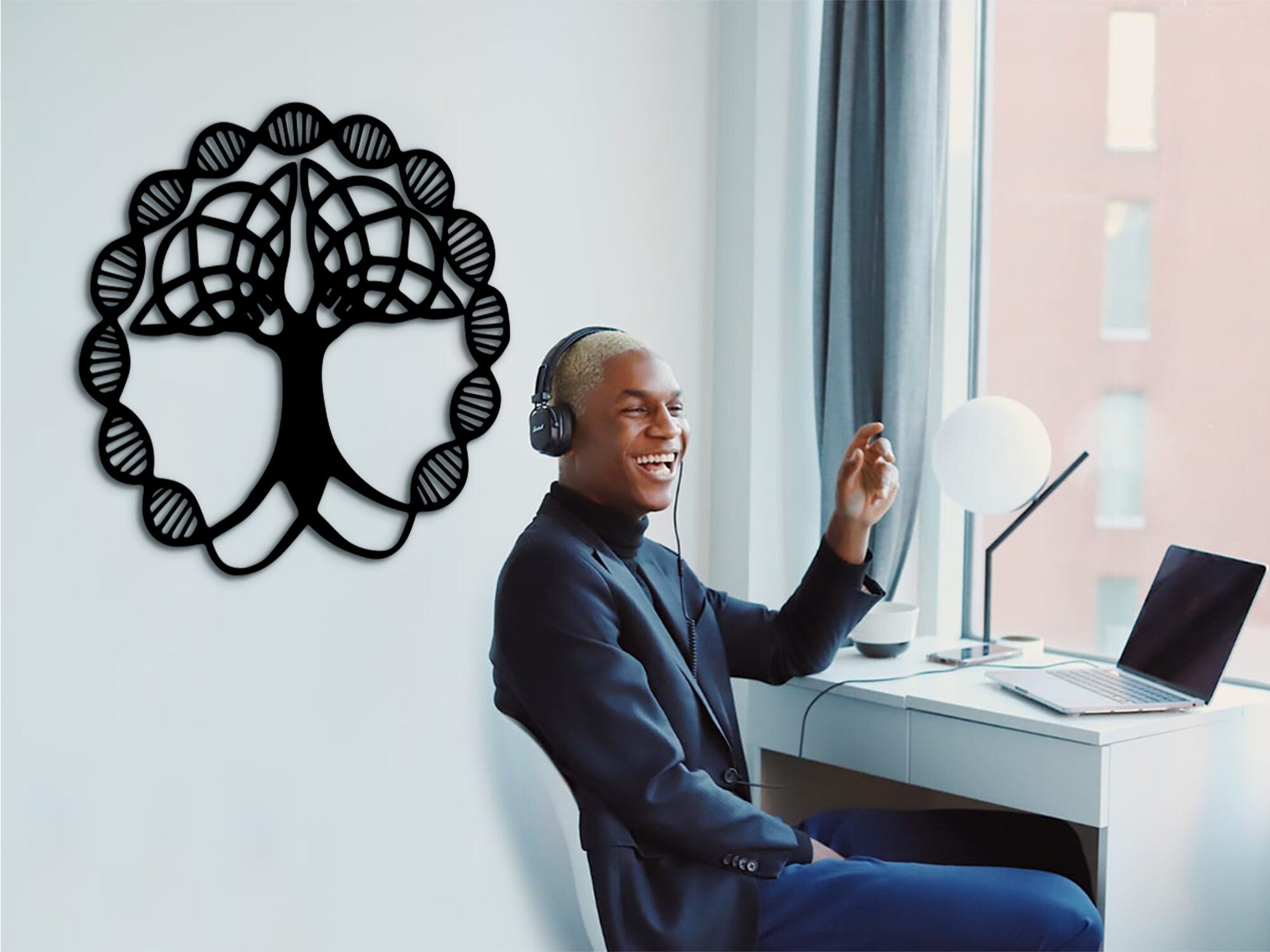 Tree of Life DNA Wood Wall Decor: Science Classroom Sign