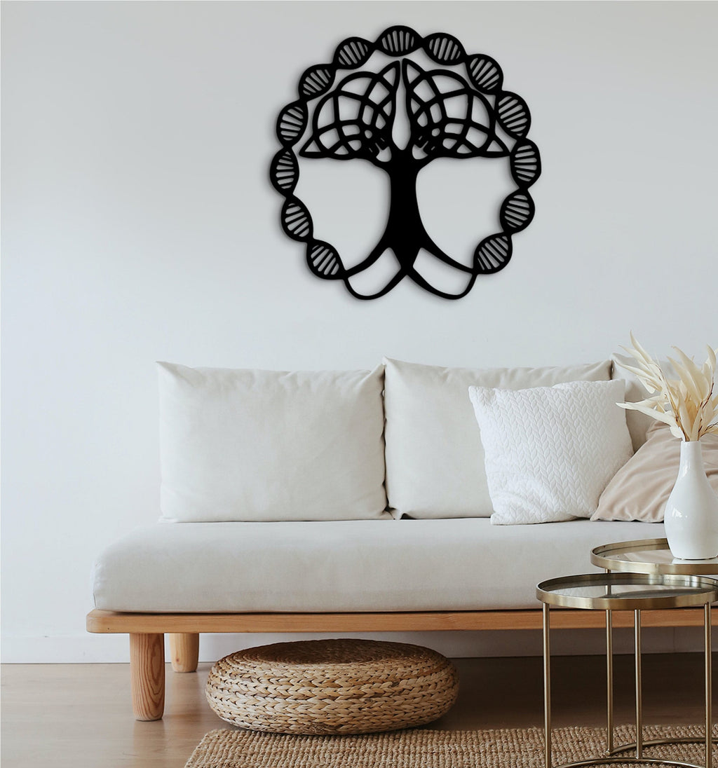 Tree of Life DNA Wood Wall Decor: Science Classroom Sign