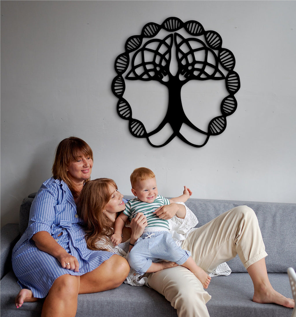 Tree of Life DNA Wood Wall Decor: Science Classroom Sign