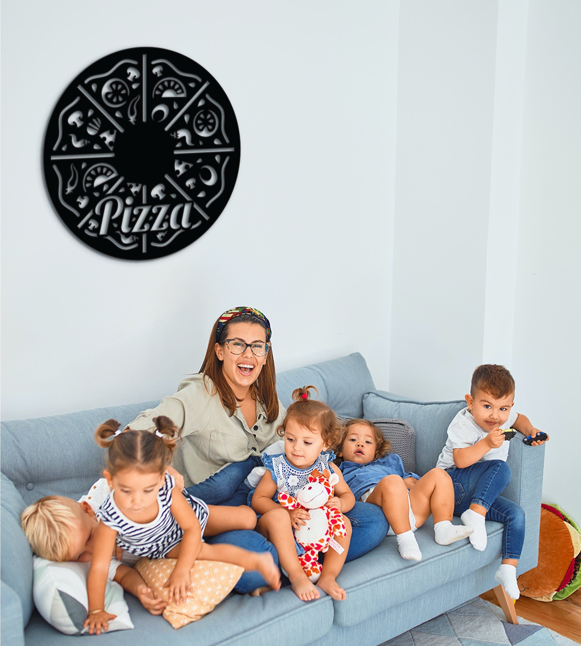 Pizza Wall Art: Modern MDF Pizza Shop Decor