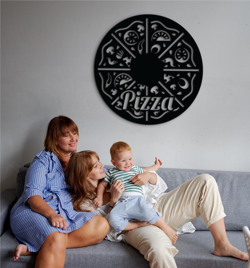 Pizza Wall Art: Modern MDF Pizza Shop Decor