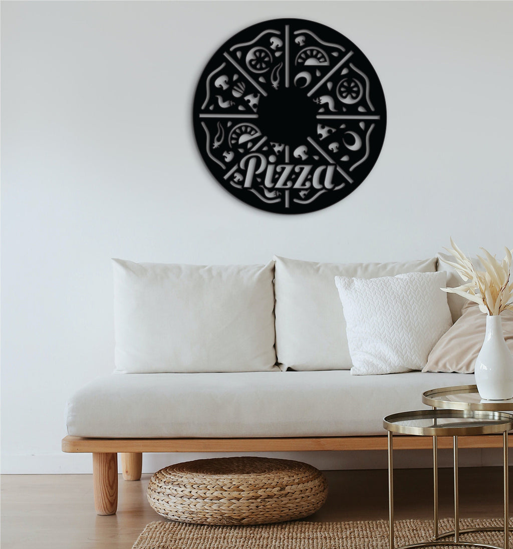 Pizza Wall Art: Modern MDF Pizza Shop Decor