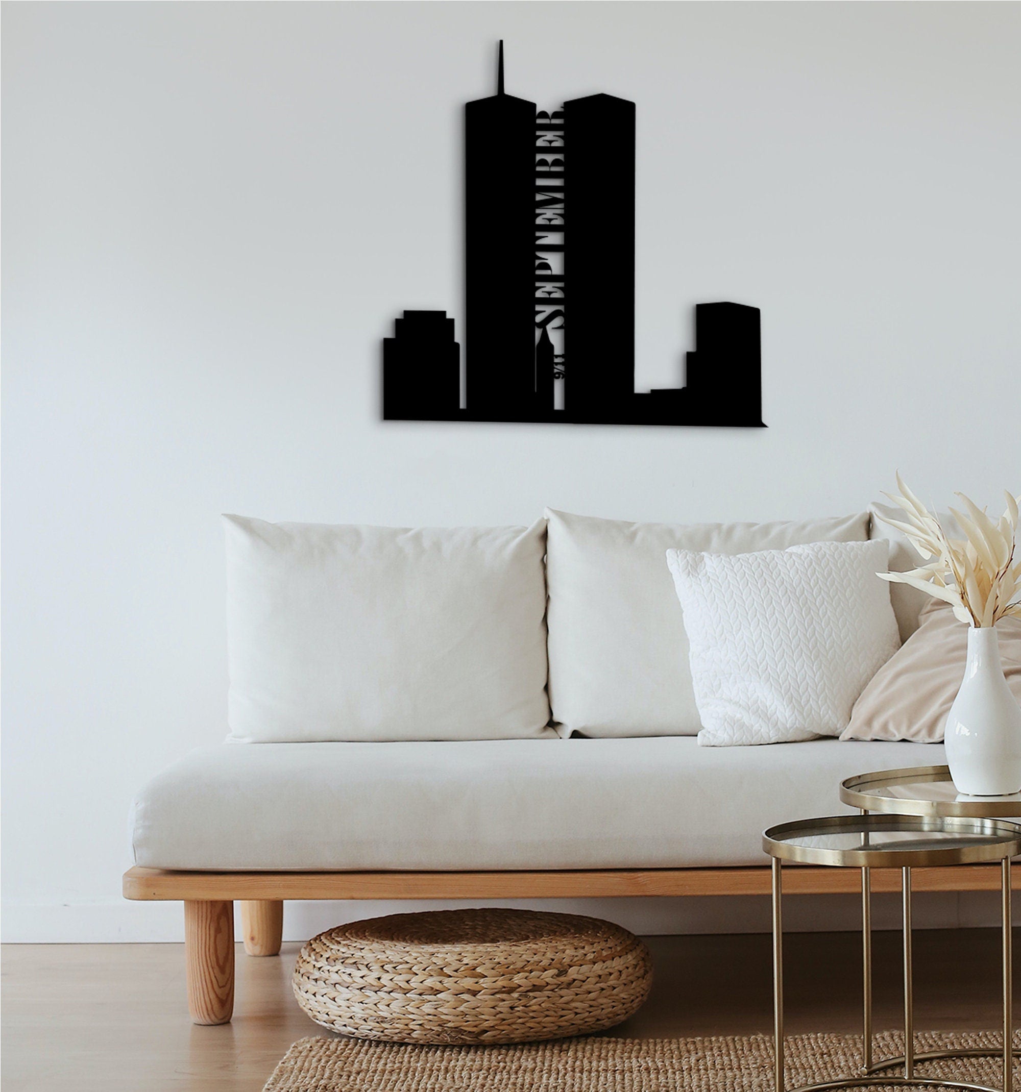 World Trade Center Wood Wall Art: 9/11 Tribute, Memorial Decor