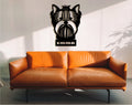 Geometric Yorkshire Terrier Wood Wall Art: Dog Lover Gift