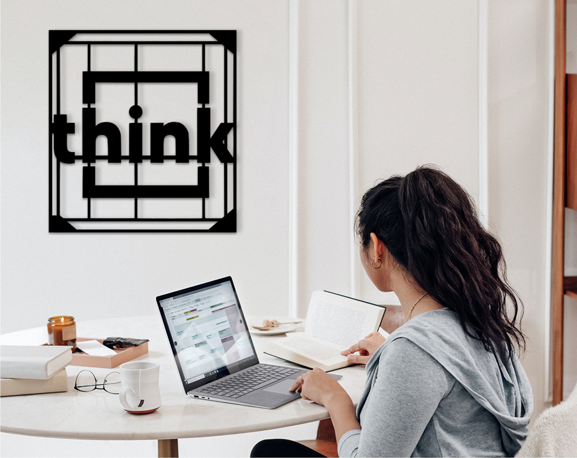 Think Wood Wall Art: Modern Geometric Room Decor