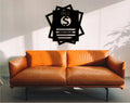 Wall Street Decor: Geometric MDF Trading Wall Art