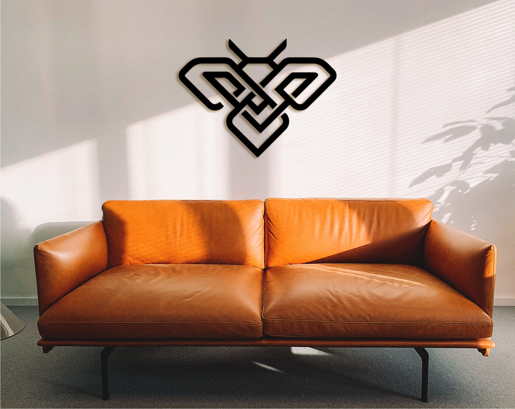 Geometric Bee Decor Wall, 6mm MDF, Housewarming Gift