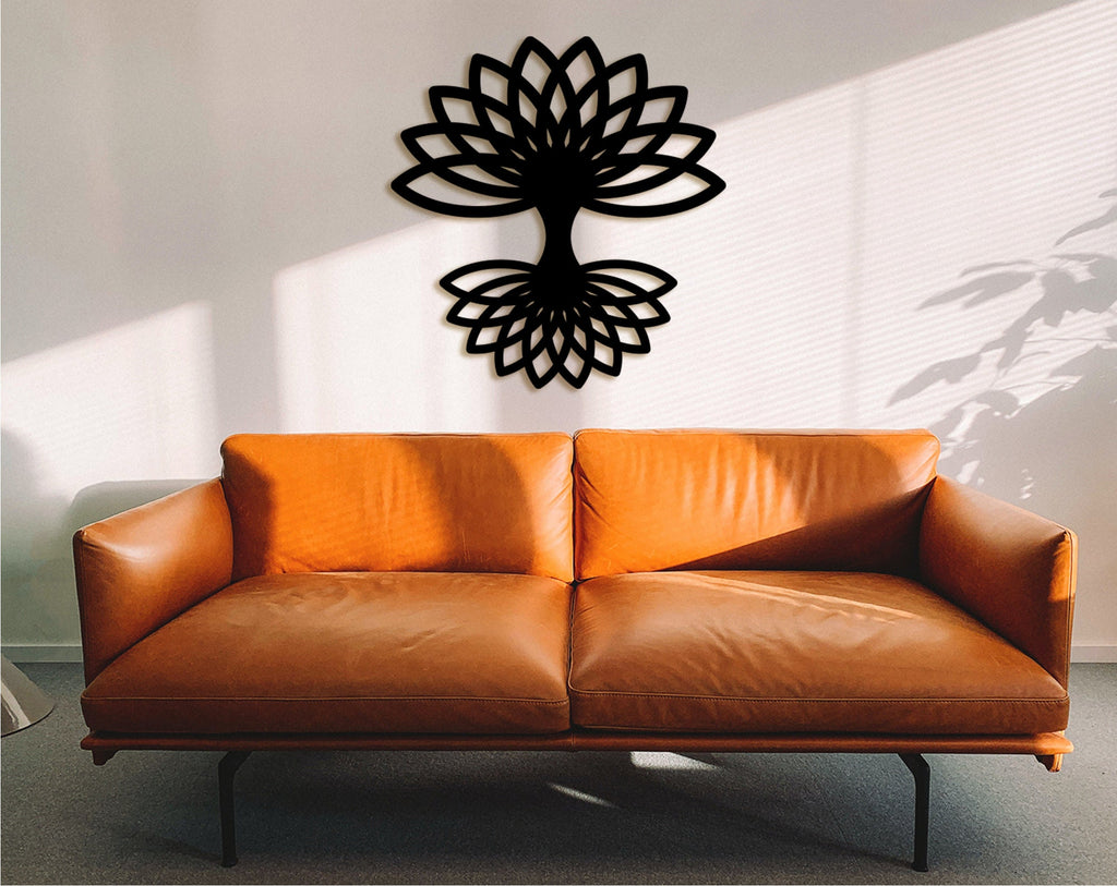 Celtic Tree of Life Wooden Wall Art: Geometric Decor