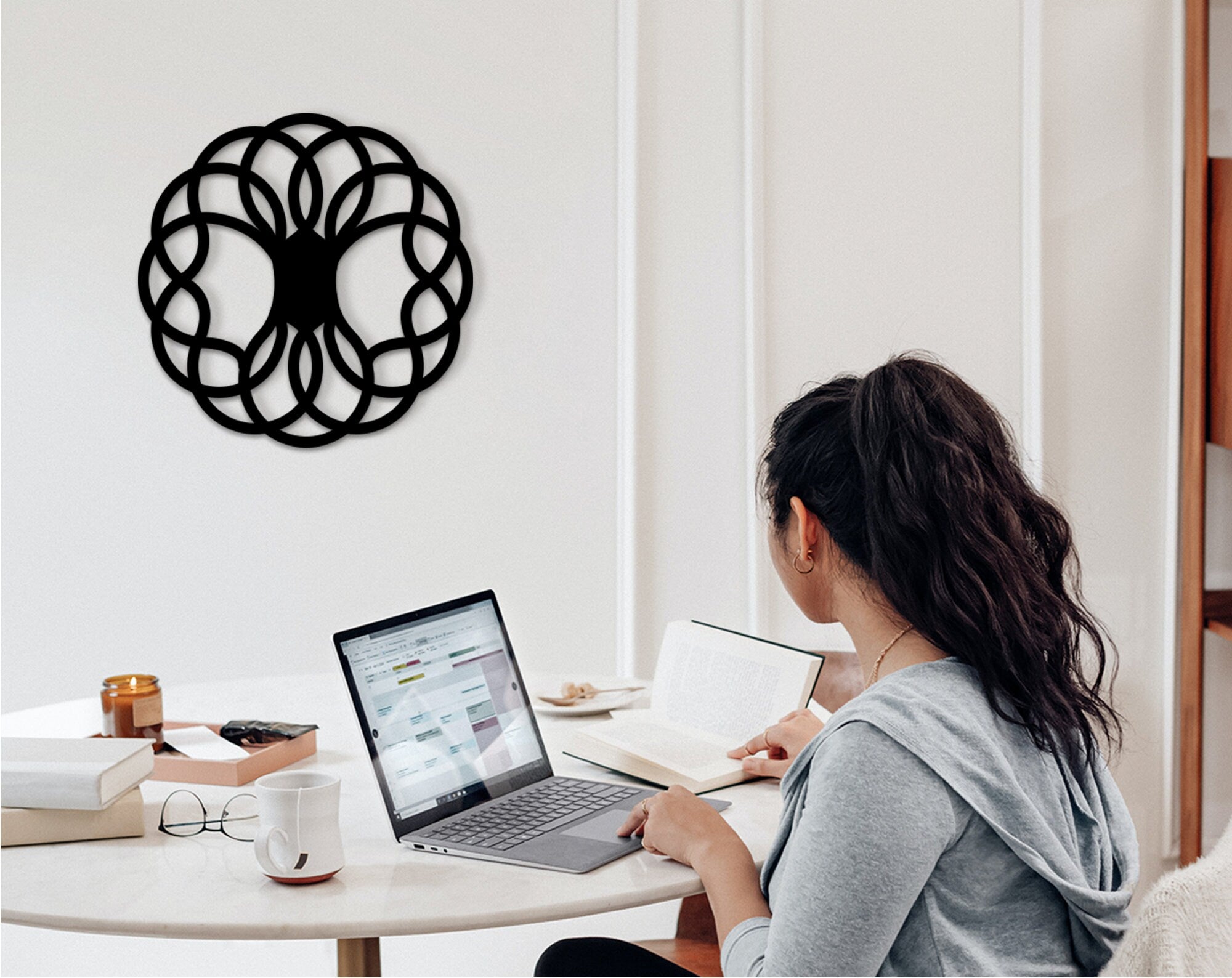 Celtic Tree of Life Wood Wall Art: Geometric Decor