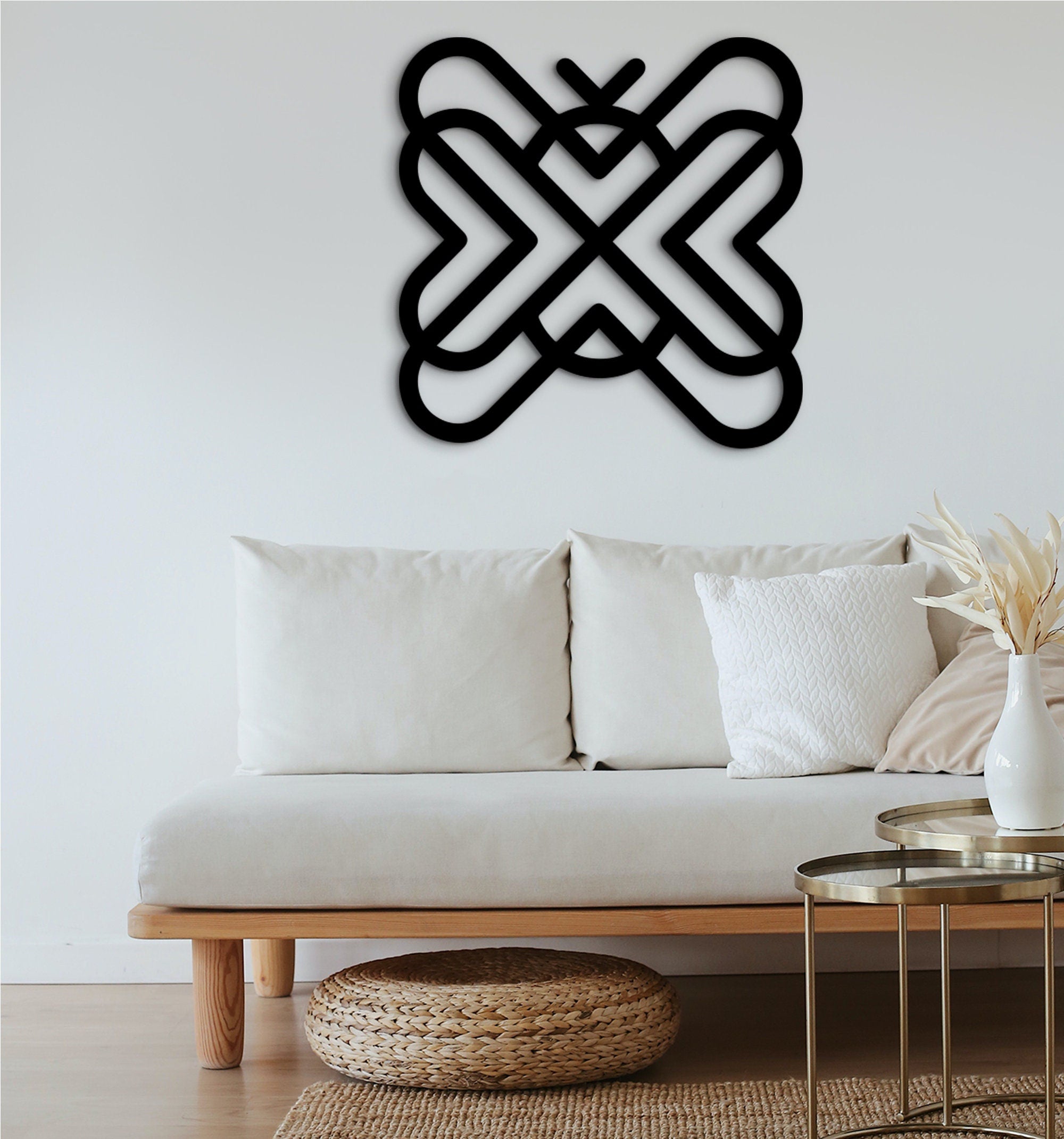Geometric Bee Wall Decor: Modern MDF Art