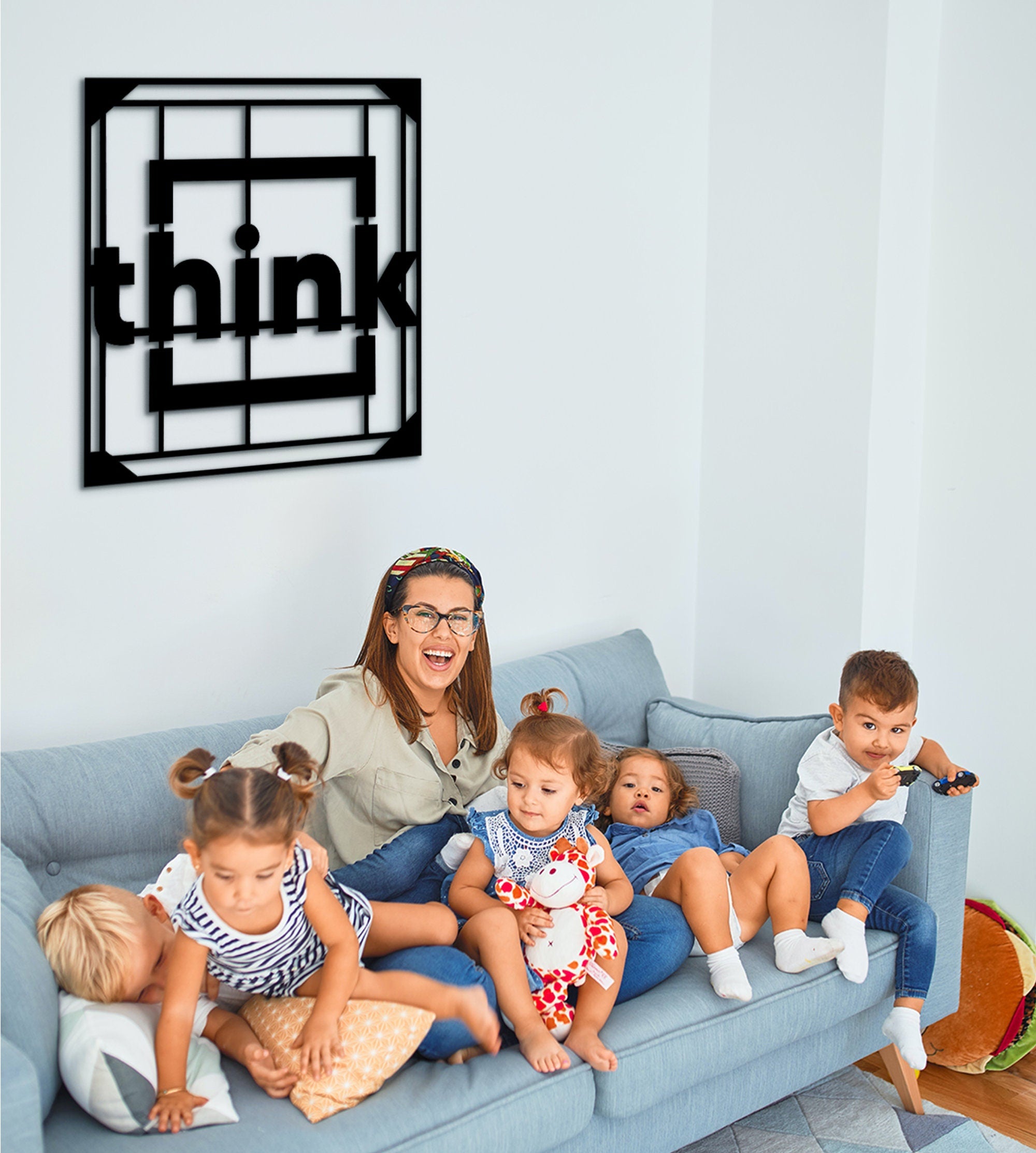 Think Wood Wall Art: Modern Geometric Room Decor