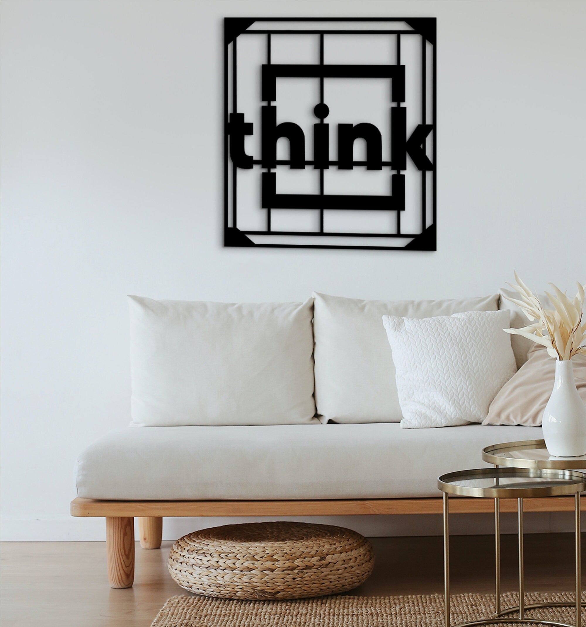 Think Wood Wall Art: Modern Geometric Room Decor