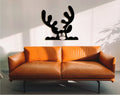 Wooden Rudolf Ornament: Christmas Reindeer Wall Decor