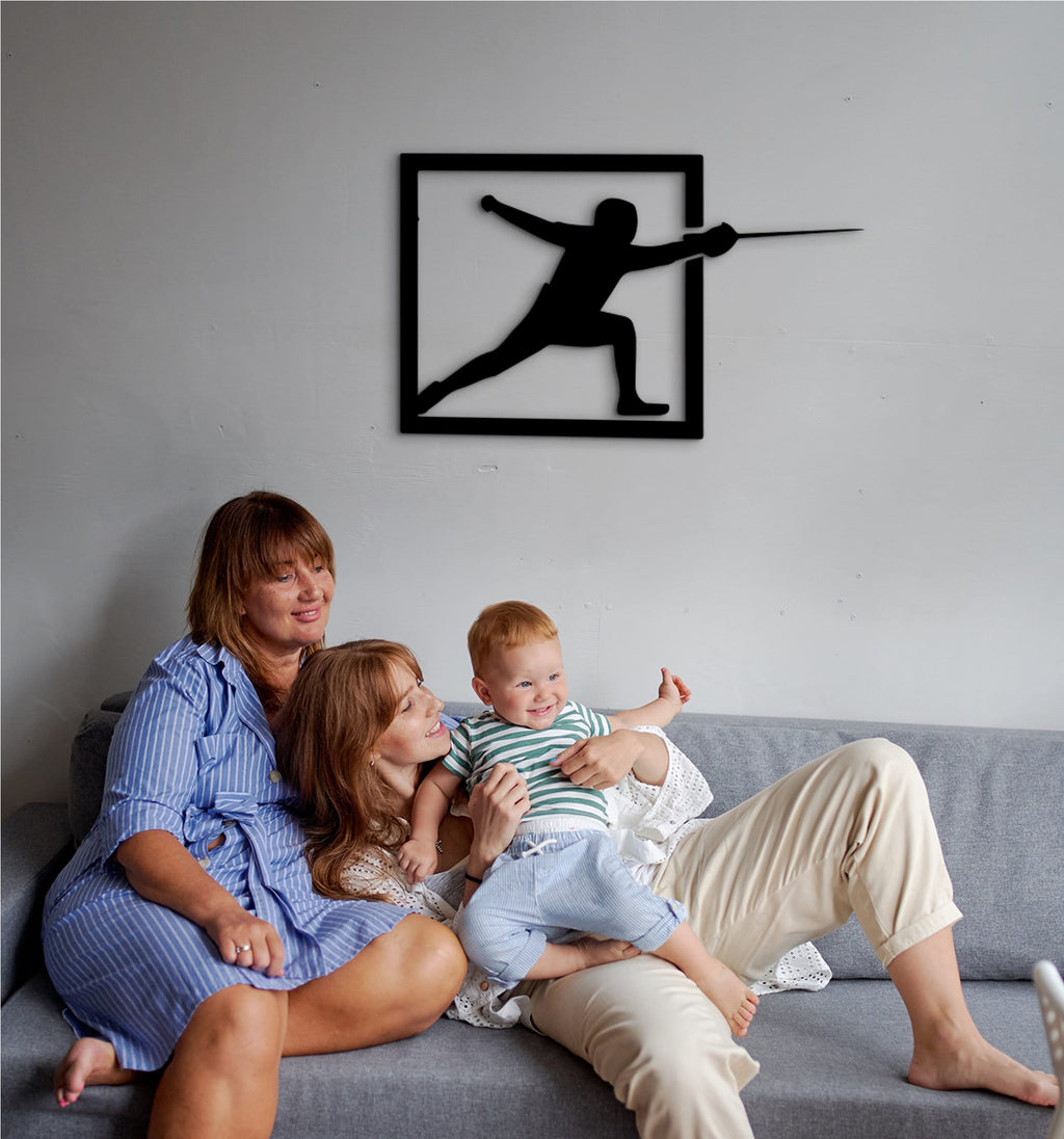 Personalized Fencing Wood Sign, Custom Sport Decor