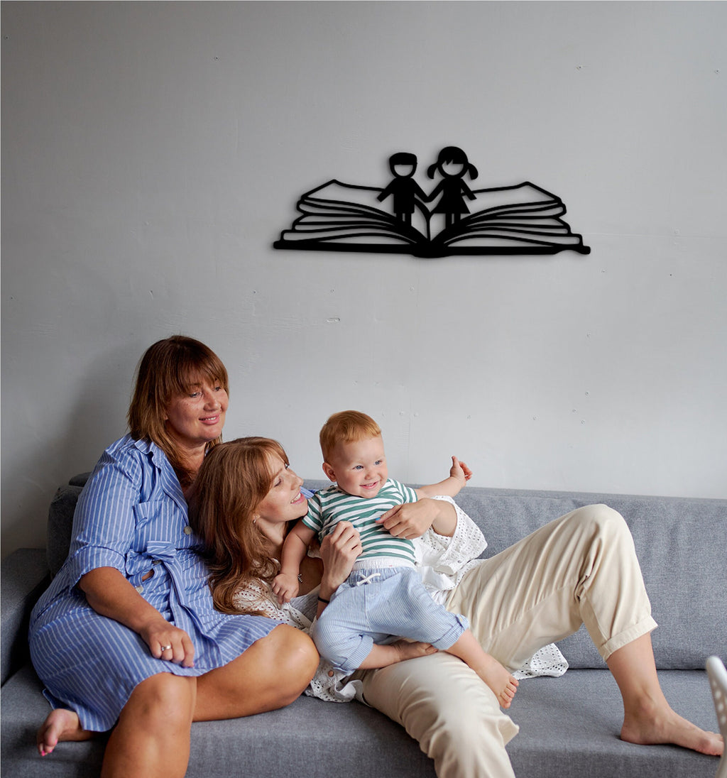 School Book Wood Wall Art, Graduation Gift, Math Decor