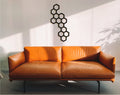 Honeycomb Wood Wall Trellis: Geometric Plant Art Panel