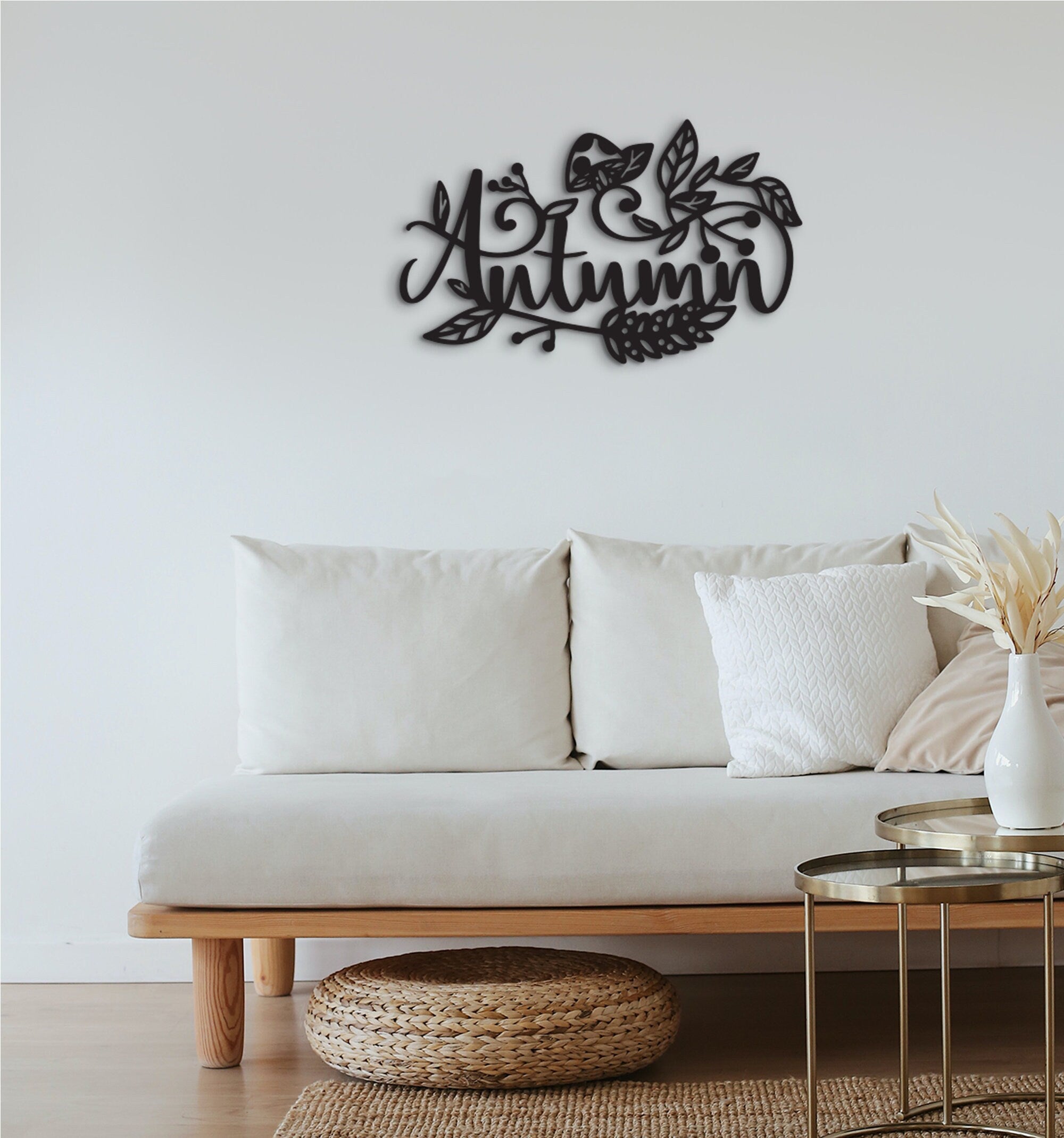 Autumn Wood Sign: Fall Wall Decor, Seasonal Hanging
