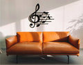 Sol Key Music Notes Wood Wall Art: Music Studio Decor