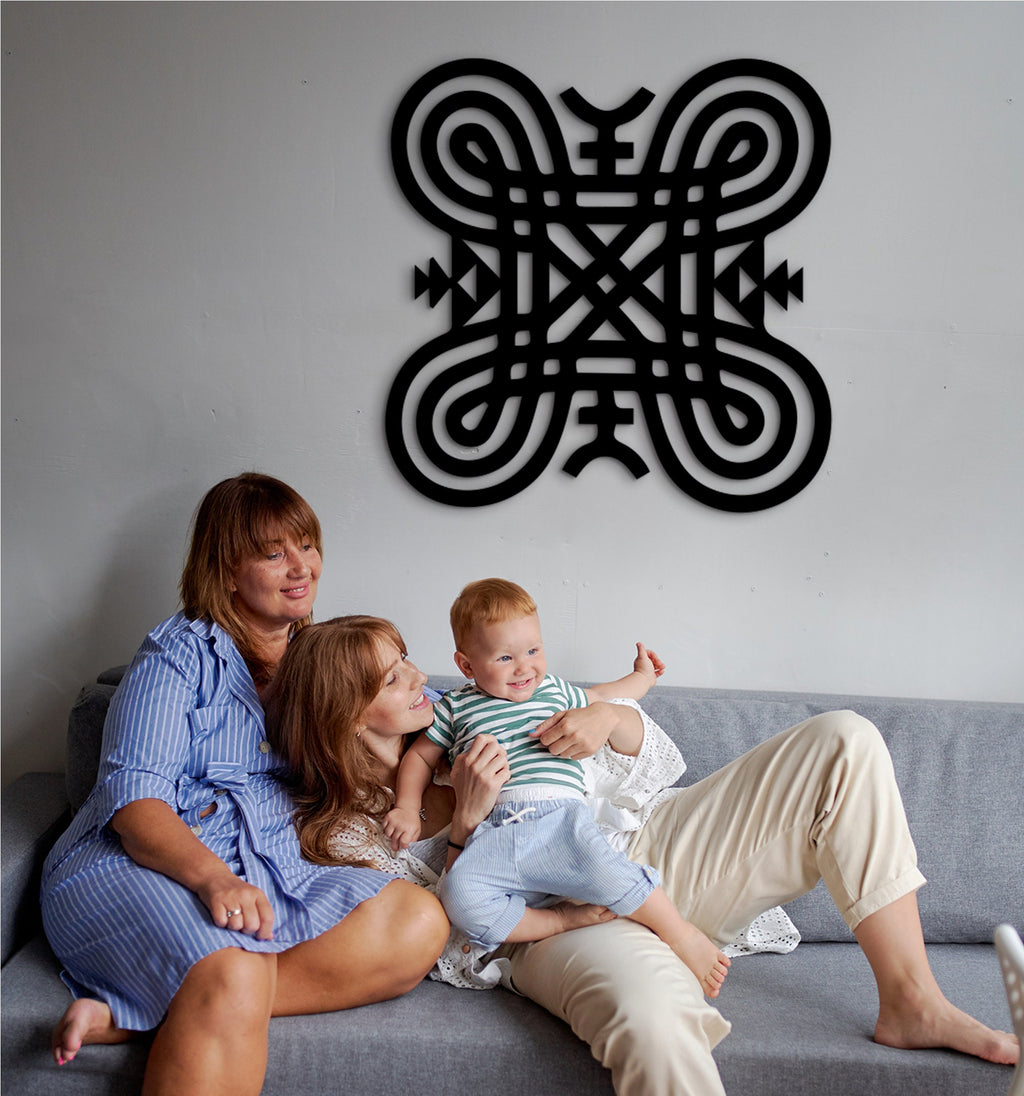 Hannunvaakuna Wood Wall Decor: Finnish Protective Symbol