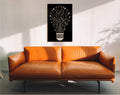 Circuit Board Bulb Wall Art: Minimalist MDF Tech Decor