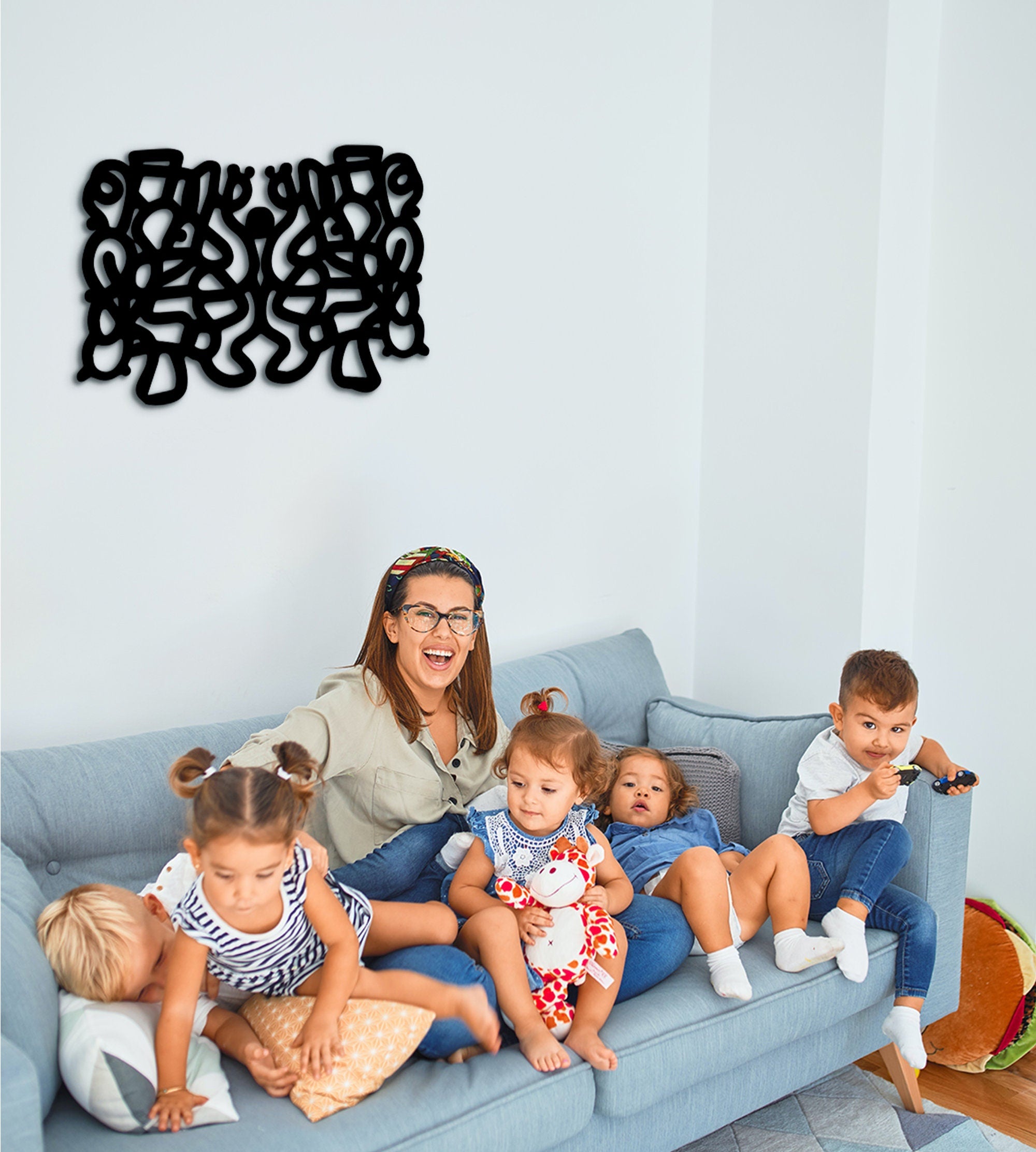 Minimalist Wood Wall Sculpture, Trendy Office Art, Housewarming Gift