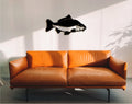 Carp Fish Wall Art: Geometric MDF Nautical Decor