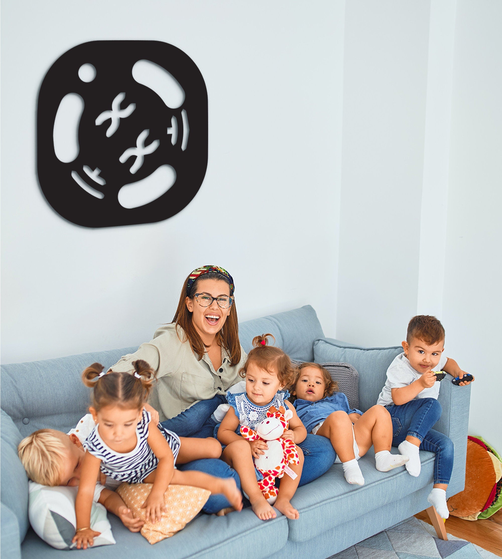 Biology Symbol Wall Art: 3D Shadow Effect, Science Decor