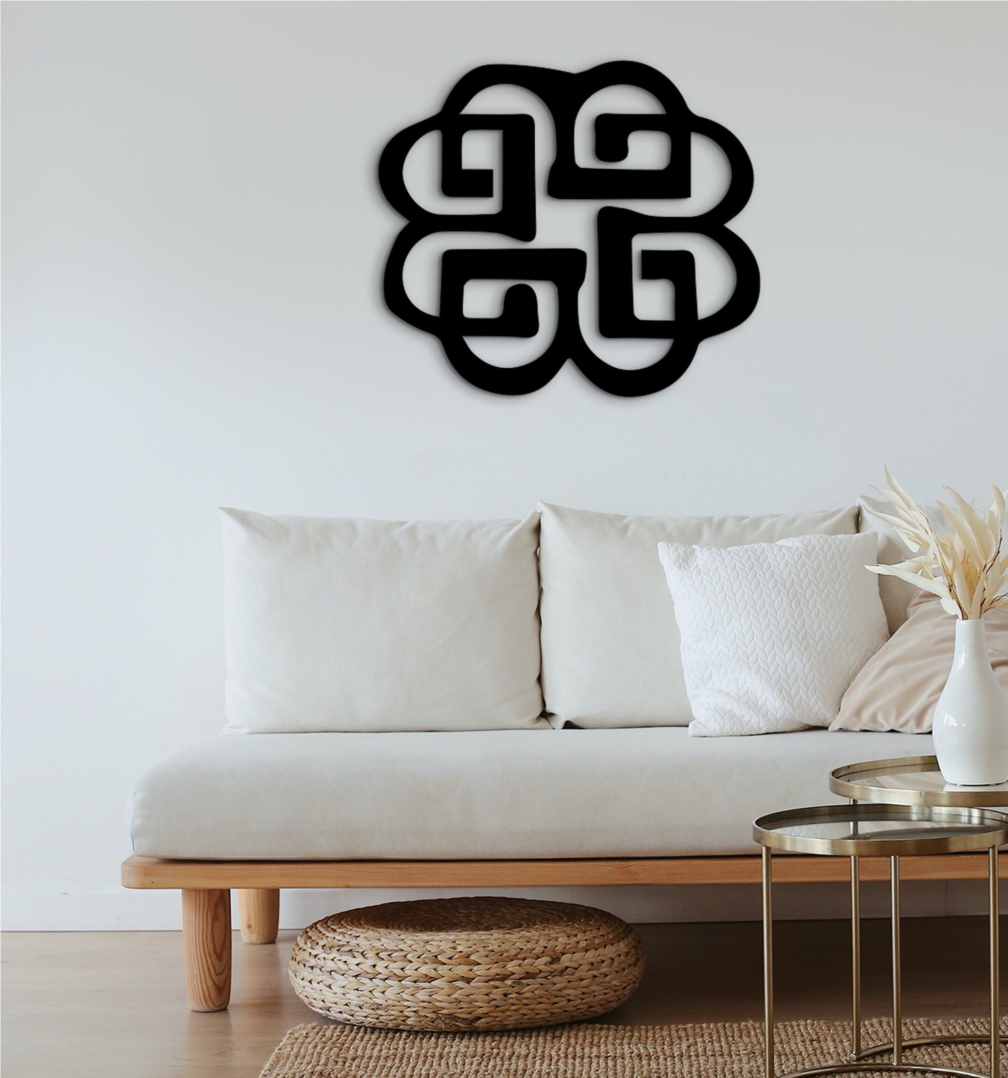 Geometric Wood Wall Decor: Modern Viking Art Hanging