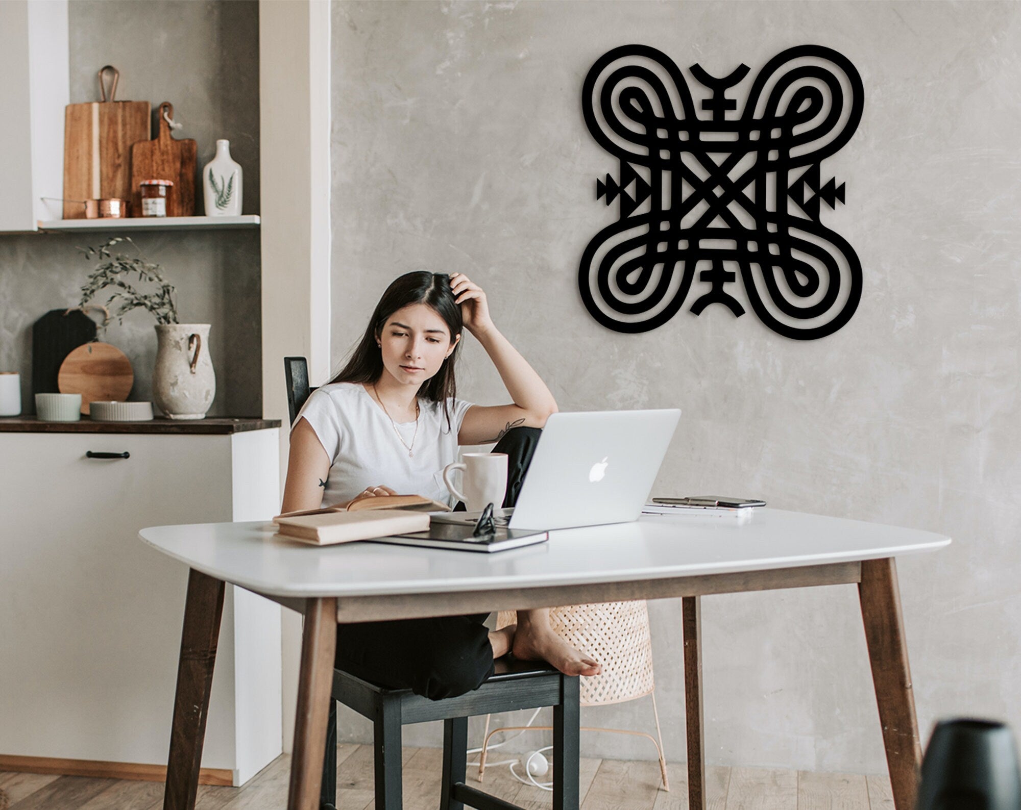 Hannunvaakuna Wood Wall Decor: Finnish Protective Symbol