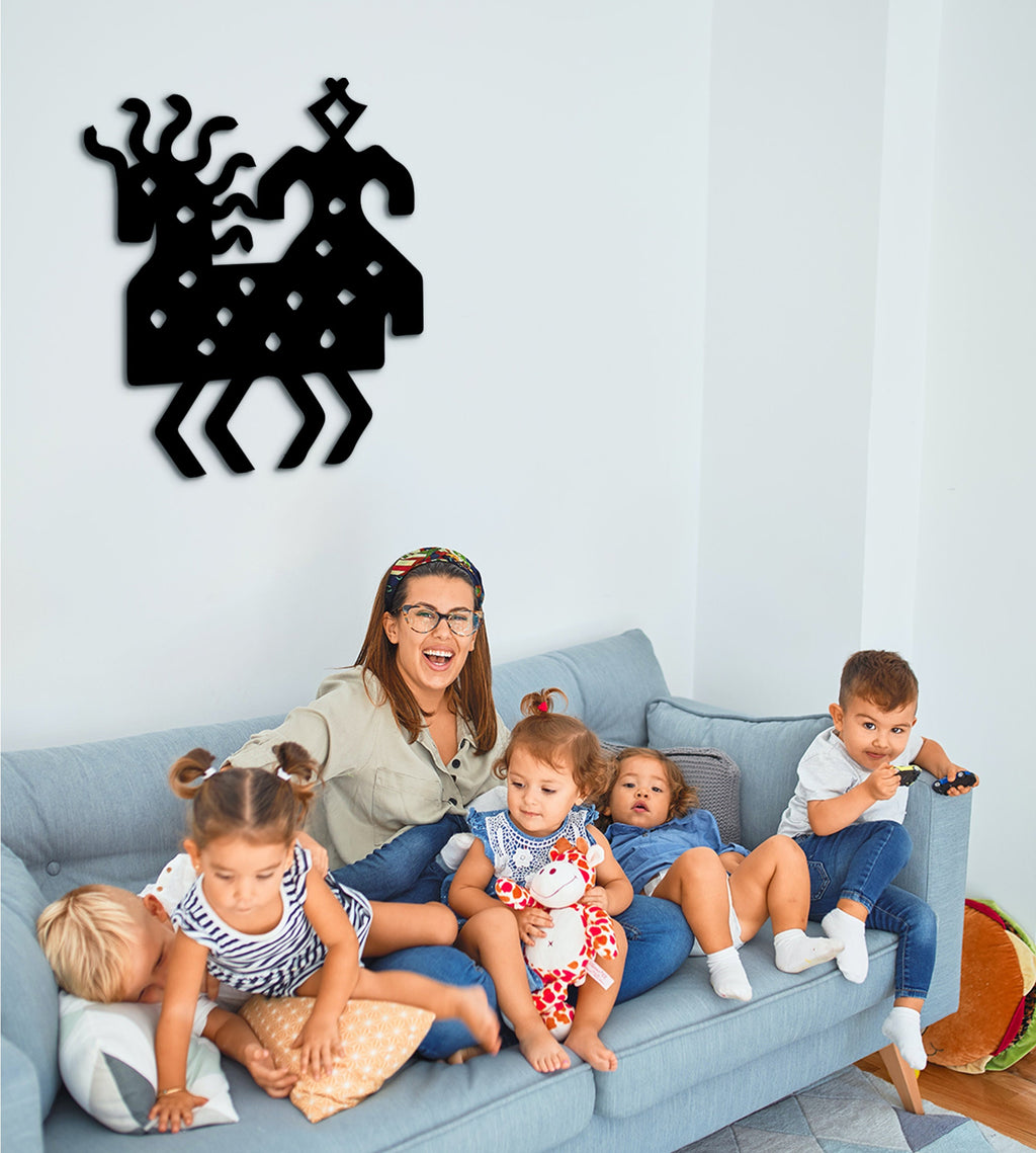 Celtic Scandinavian Ornament: Geometric MDF Wall Decor