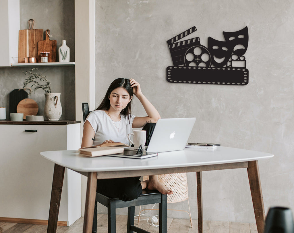 Custom Movie Room Wall Decor: 3D Shadow Effect Sign