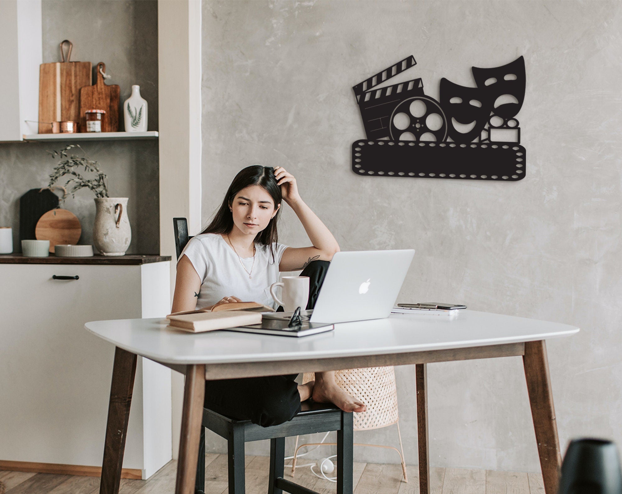 Custom Movie Room Wall Decor: 3D Shadow Effect Sign