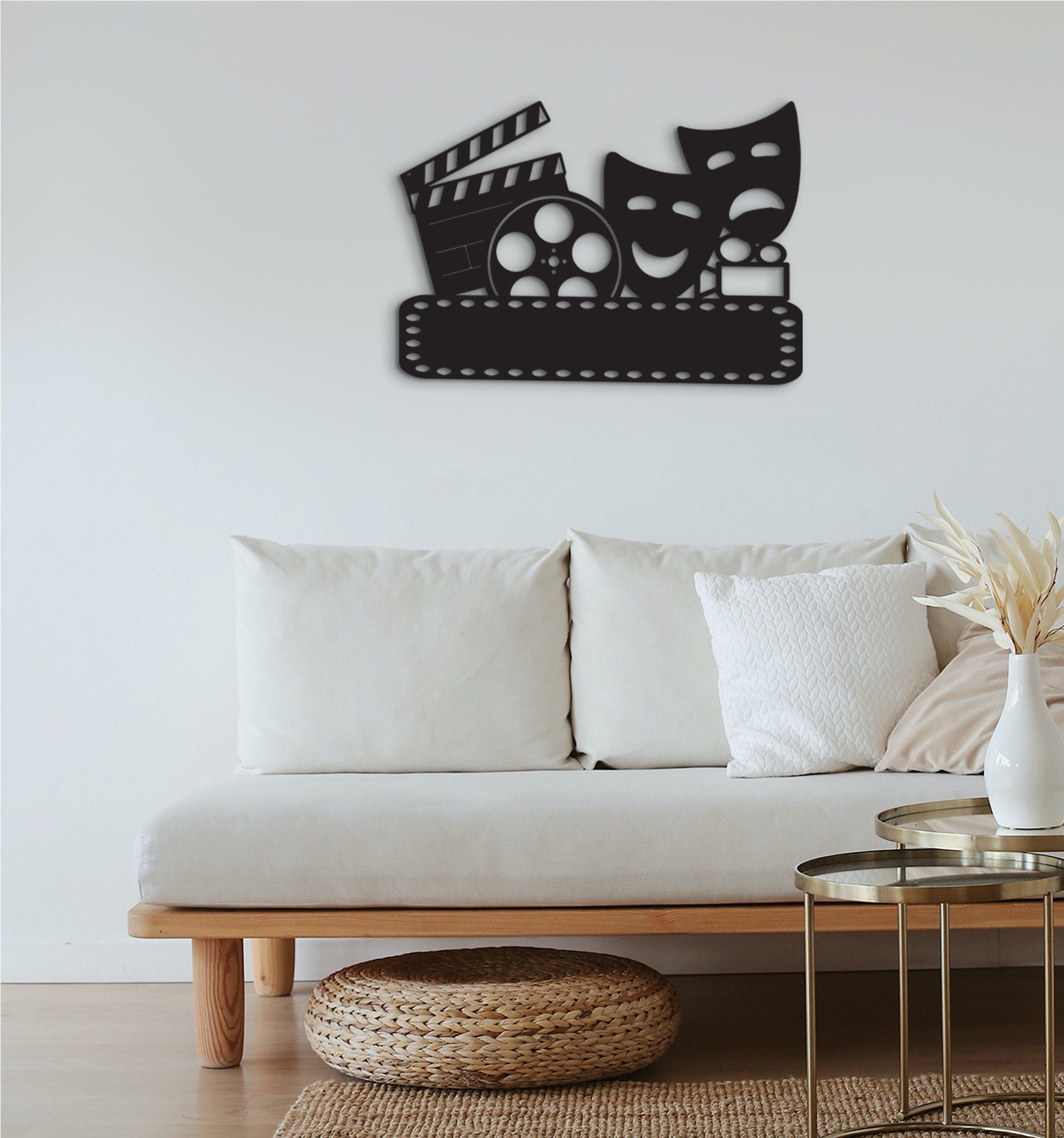 Custom Movie Room Wall Decor: 3D Shadow Effect Sign