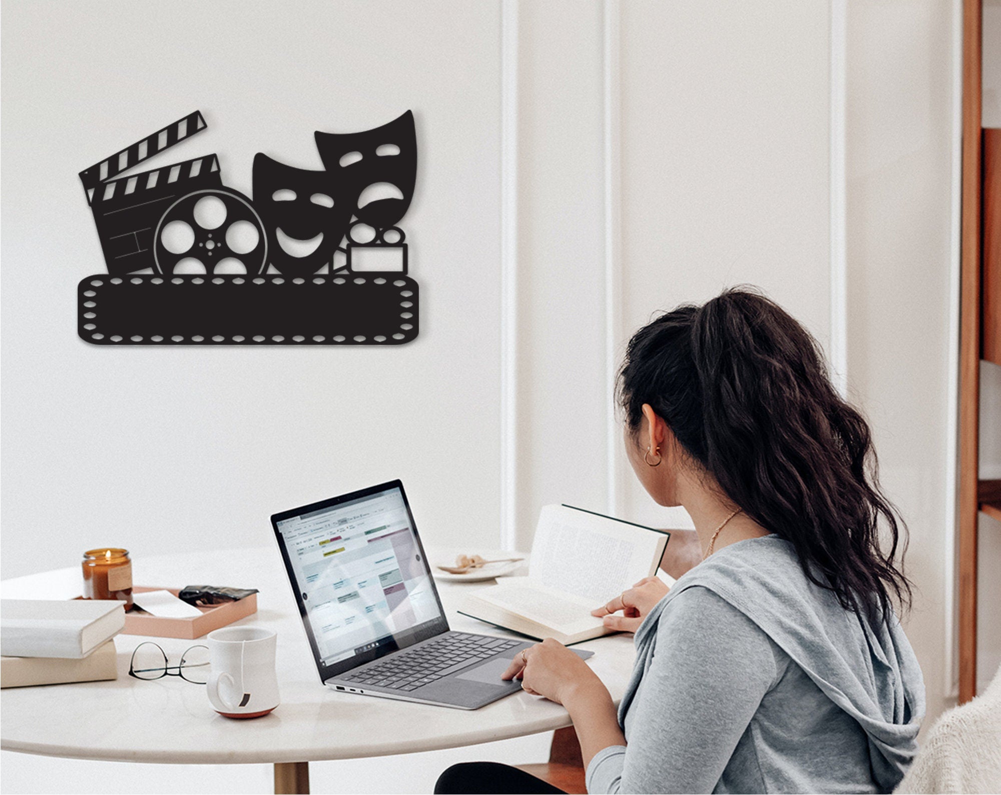 Custom Movie Room Wall Decor: 3D Shadow Effect Sign