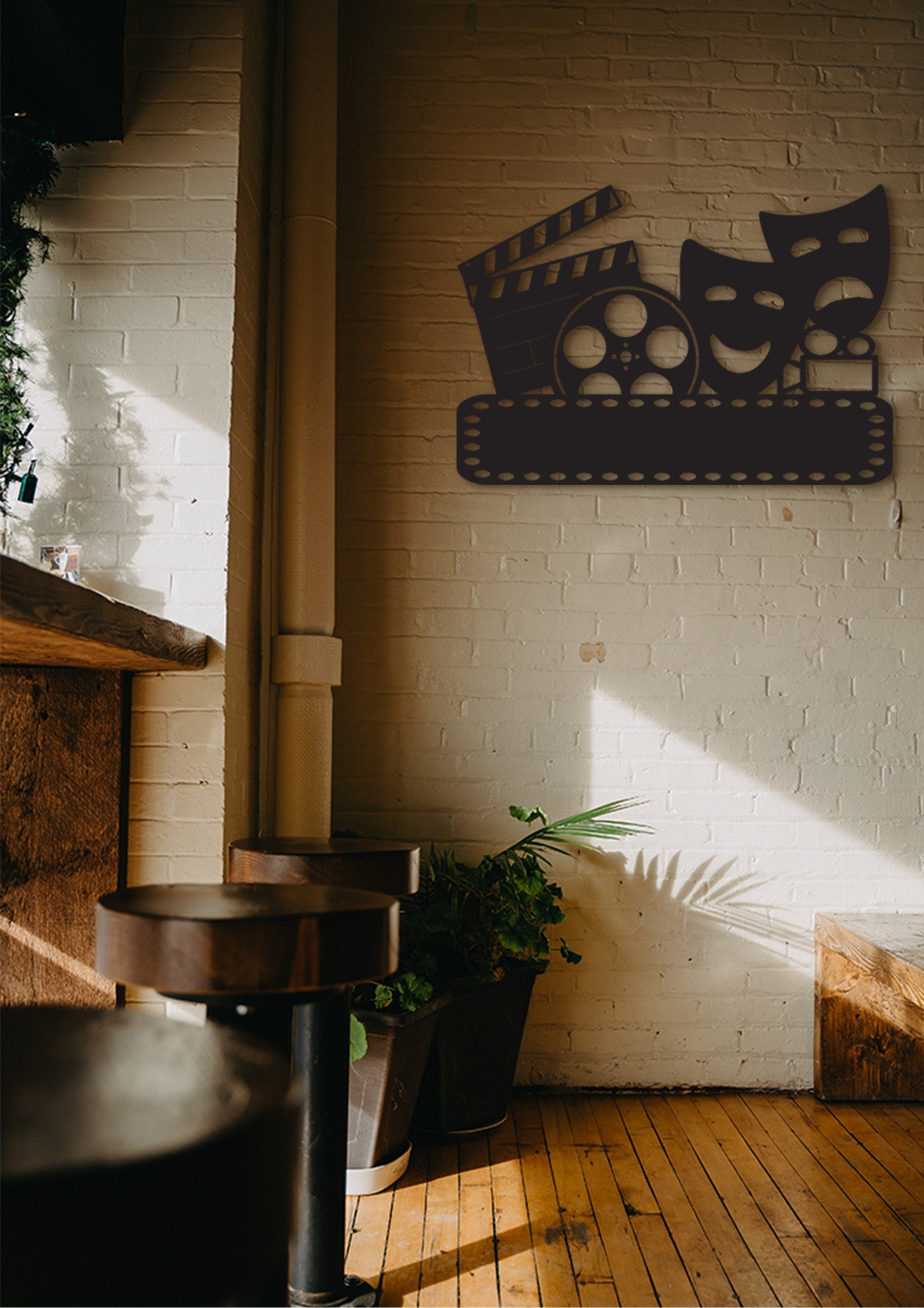Custom Movie Room Wall Decor: 3D Shadow Effect Sign