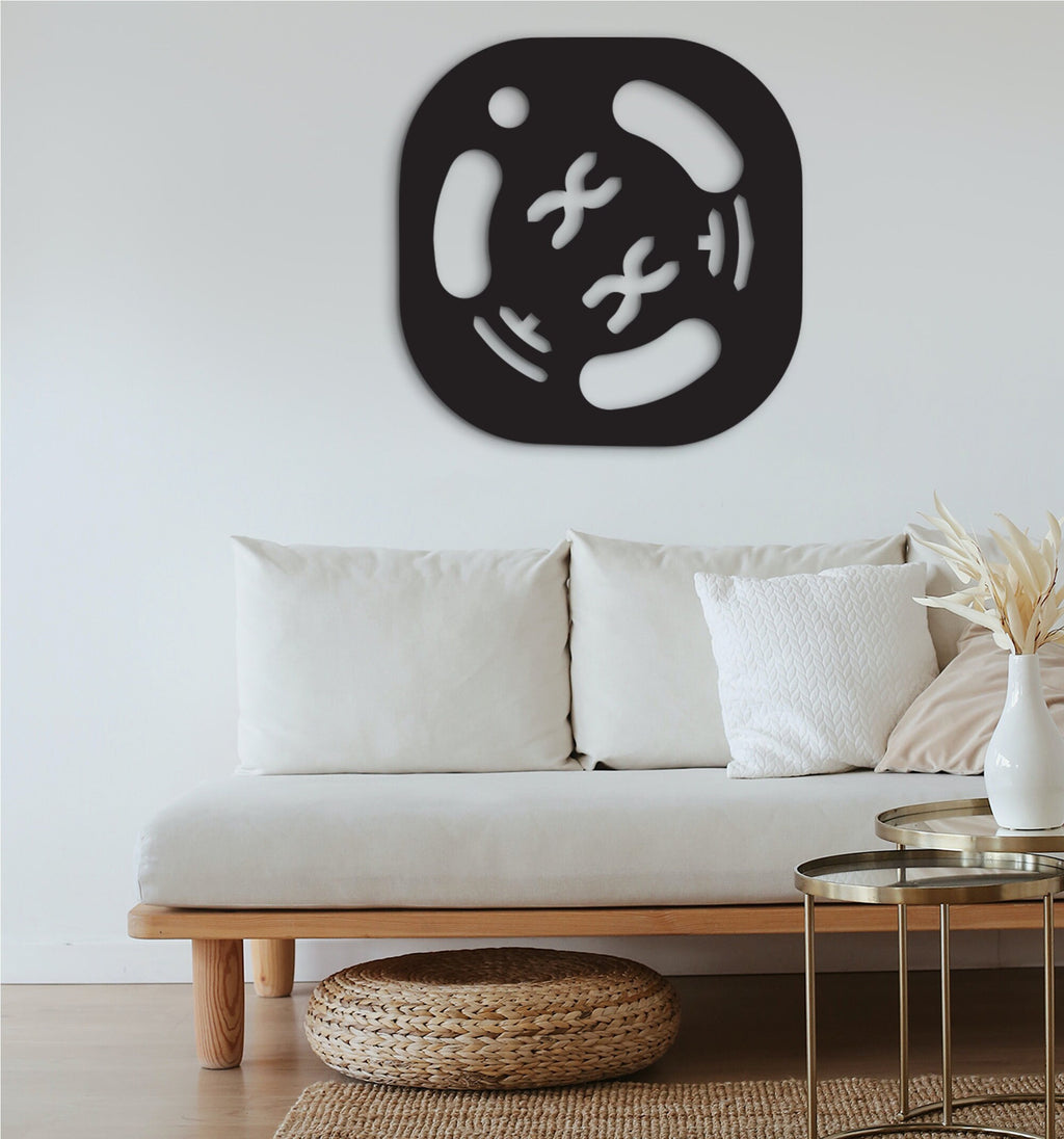 Biology Symbol Wall Art: 3D Shadow Effect, Science Decor