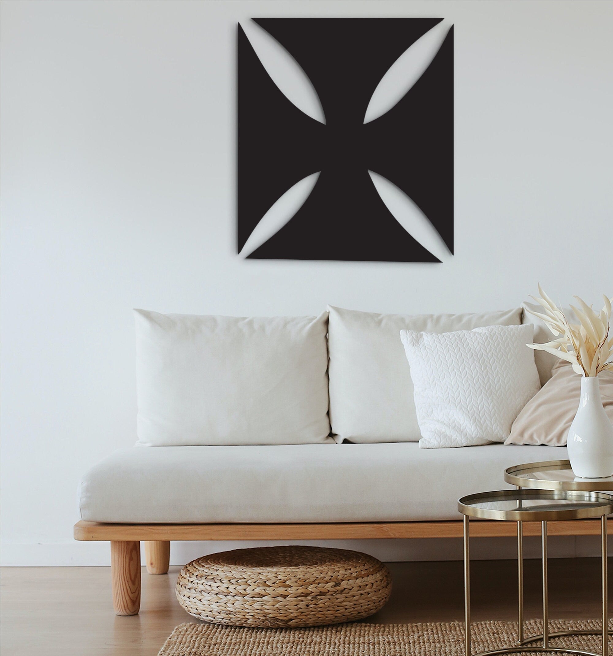 Adinkra Symbol Wood Wall Art: African Decor